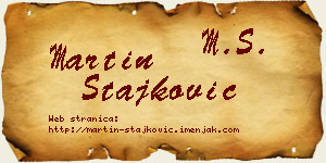 Martin Stajković vizit kartica